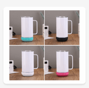 14oz Sublimation Bluetooth Speaker Mugs with Handle 14oz Sublimation Bluetooth Speaker Mugs with Handle