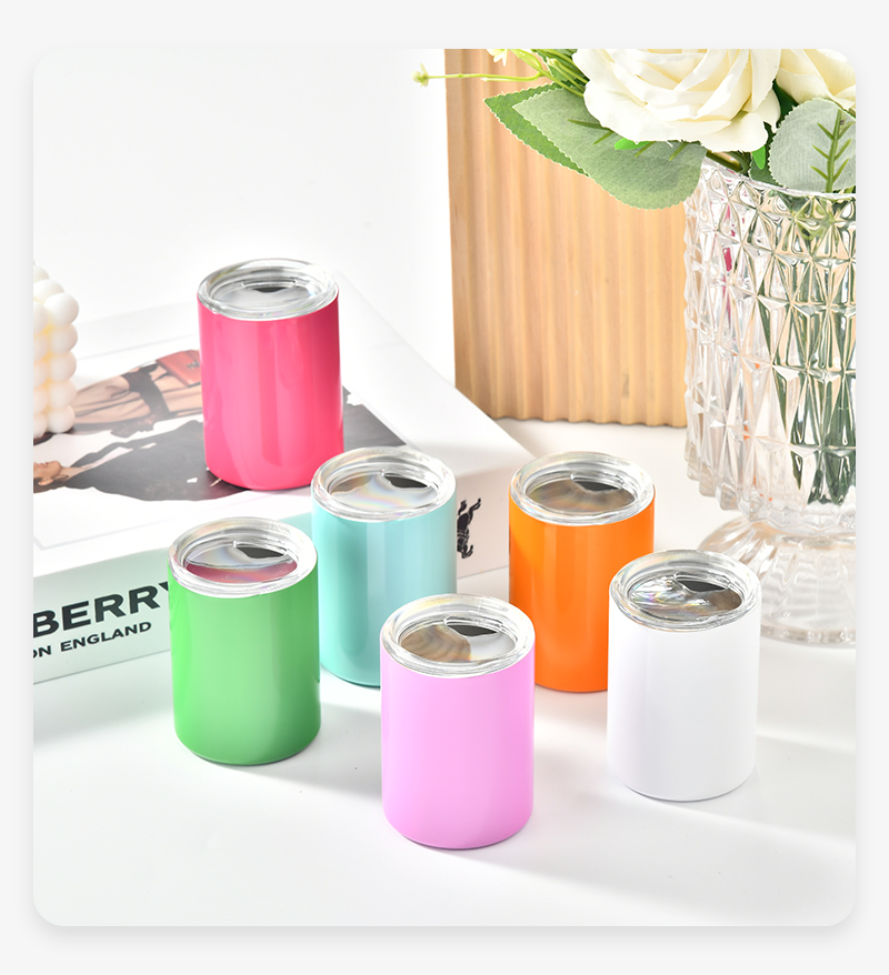 3oz Straight Sublimation Mugs Stainless Steel Double Wall