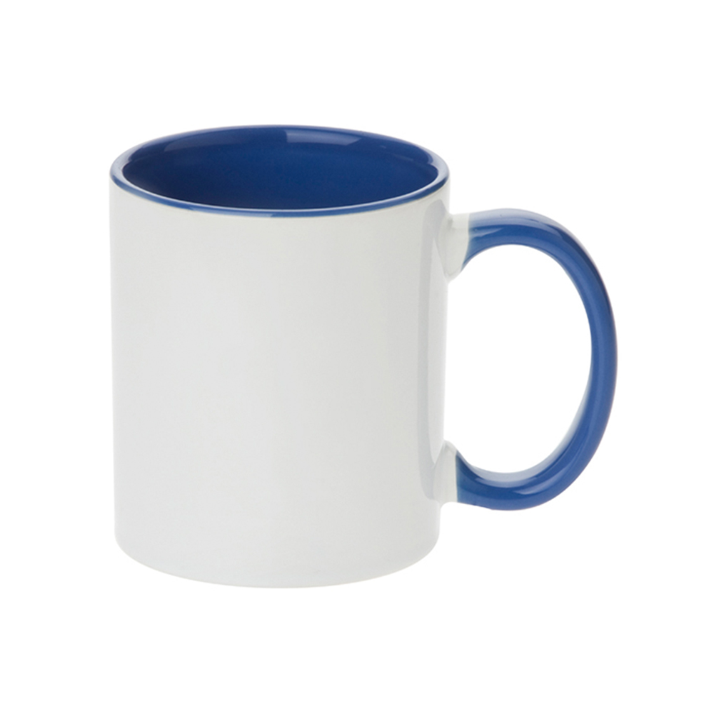 11/15oz Sublimation Blank Customized Ceramic Coffee Mug W/Solid Colors Inside and Handle
