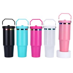 30oz-gold-rainbow-plated-tumbler-with-portable-handle-display