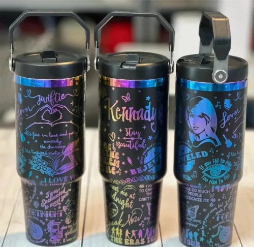 20pcs Besin 30oz Gold Rainbow Plated Tumbler with Portable Handle photo review