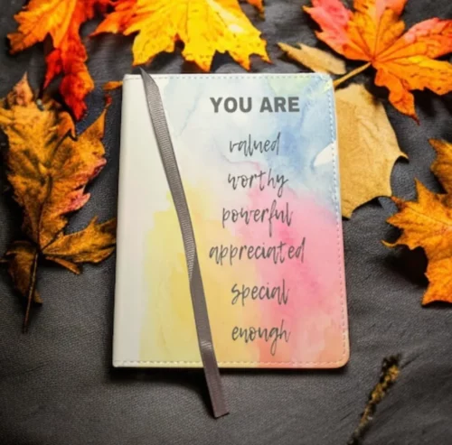 New Design Gift Blank Size A5 Sublimation Printable Notebook With Leather Cover photo review