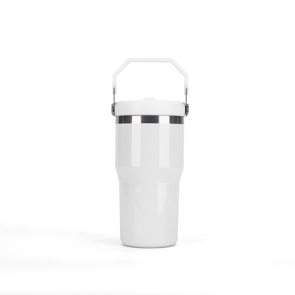 white-20oz-sublimation-glossy-travel-mug-with-handle-and-flip-top-straw