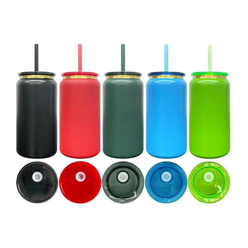 16oz Gold Plated Underneath Powder Coated Christmas Color Stainless Steel Soda Can