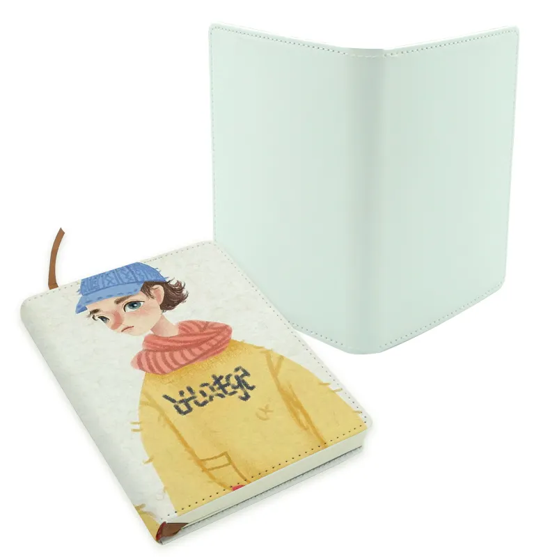 New Design Gift Blank Size A5 Sublimation Printable Notebook With Leather Cover