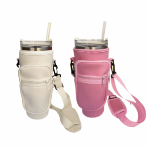 Carrier Bag for Stanley 40oz Tumbler with Adjustable Shoulder Strap - Pink