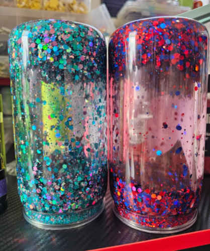 16oz Acrylic Snow Globe Cups with Pre-Drilled Hole photo review