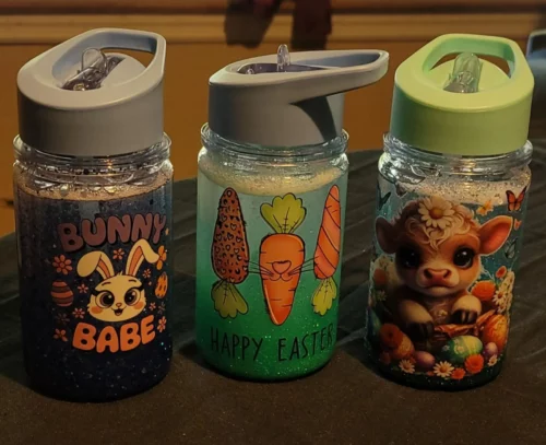 10oz 17oz Double Wall Acrylic Plastic Snow Globe Water Bottles photo review
