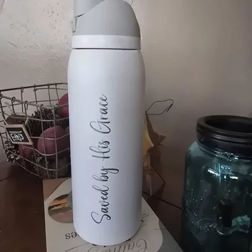 24/32oz Owala Dupe Freesip Insulated Stainless Steel Thermos Water Bottle with Built-in Straw photo review