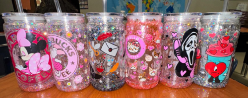 16oz Acrylic Snow Globe Cups with Pre-Drilled Hole photo review