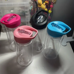 10oz Double Wall Acrylic Plastic Snow Globe Water Bottle photo review