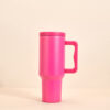 40oz Customizable Car Cup with Handle and Straw Large Capacity for Wholesale – Red Rose 40oz Customizable Car Cup with Handle and Straw Large Capacity for Wholesale - Red Rose