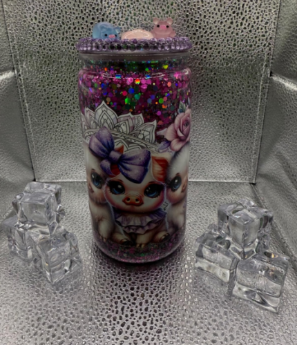 16oz Acrylic Snow Globe Cups with Pre-Drilled Hole photo review