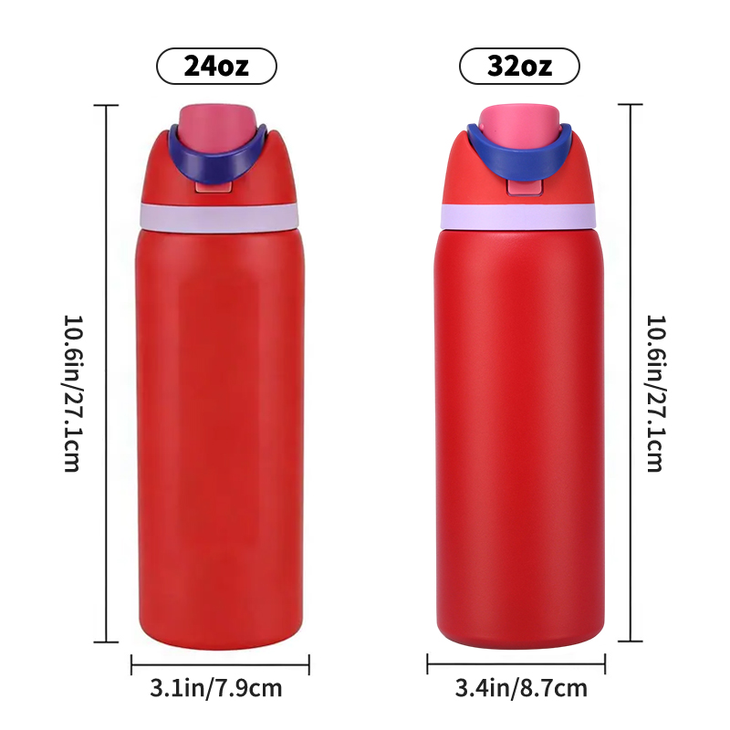 Owala Dupe Freesip Insulated Stainless Steel Thermos Water Bottle