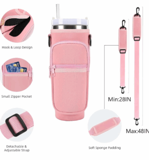 Carrier Bag for Stanley 40oz Tumbler with Adjustable Shoulder Strap
