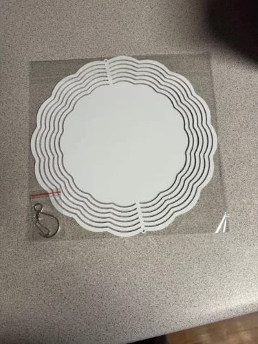 Double-Sided Sublimation Blanks Aluminum Wind Spinner photo review