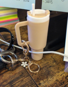 Mini Tumbler Mug Keychain Accessory With Detachable Storage For Lip Balm photo review
