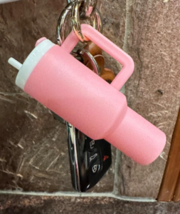 Mini Tumbler Mug Keychain Accessory With Detachable Storage For Lip Balm photo review