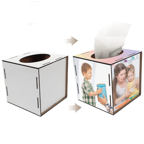 MDF Sublimation Blank Tissue Box Dispenser Tissue Storage Container