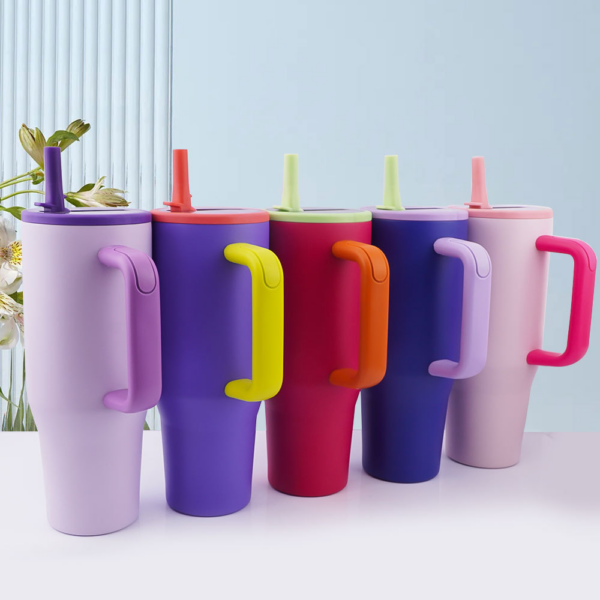 Double Walled Insulated Stainless Steel 40oz Water Bottle - Real Shots