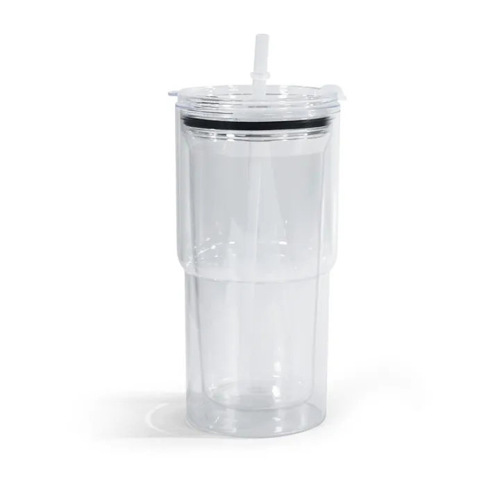 clear-18oz-snow-globe-plastic-tumbler-with-pre-drilled-hole-&-stopper-lids