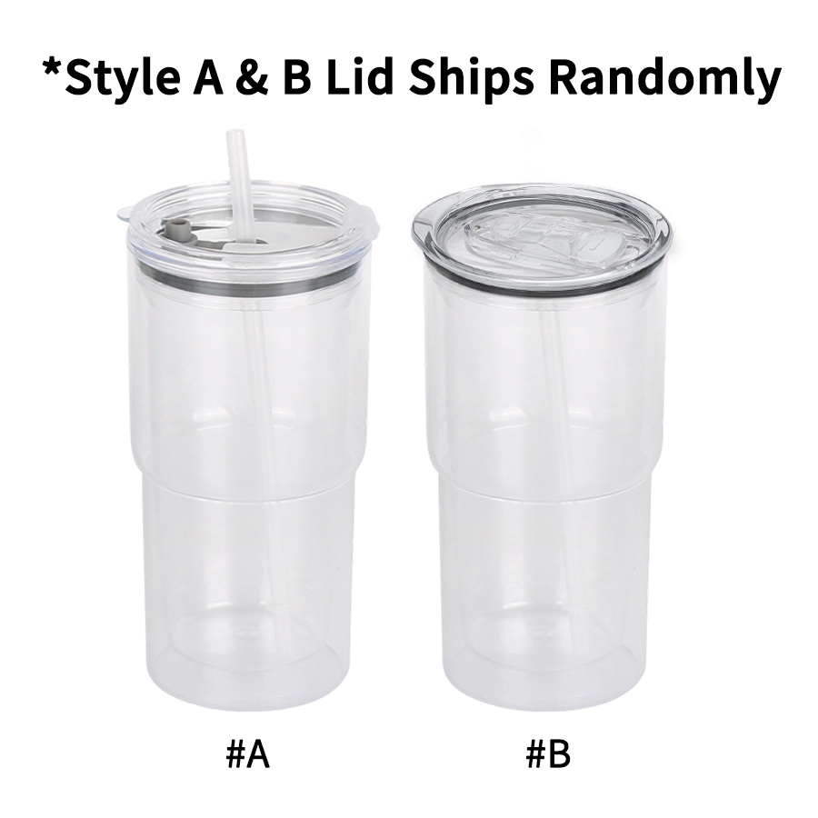 2-lids-styles-of-18oz-snow-globe-plastic-tumbler-with-pre-drilled-hole-&-stopper-lids