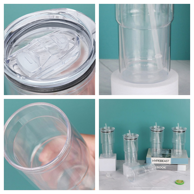 details-of-18oz-snow-globe-plastic-tumbler-with-pre-drilled-hole-&-stopper-lids