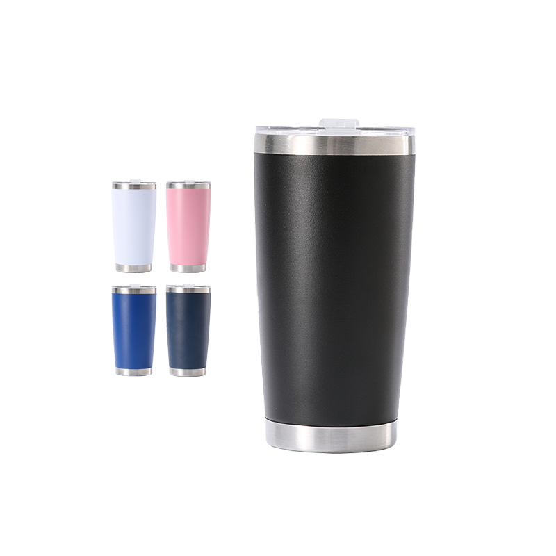 20oz Powder Coated Colorful Stainless Steel Double Wall Tumbler