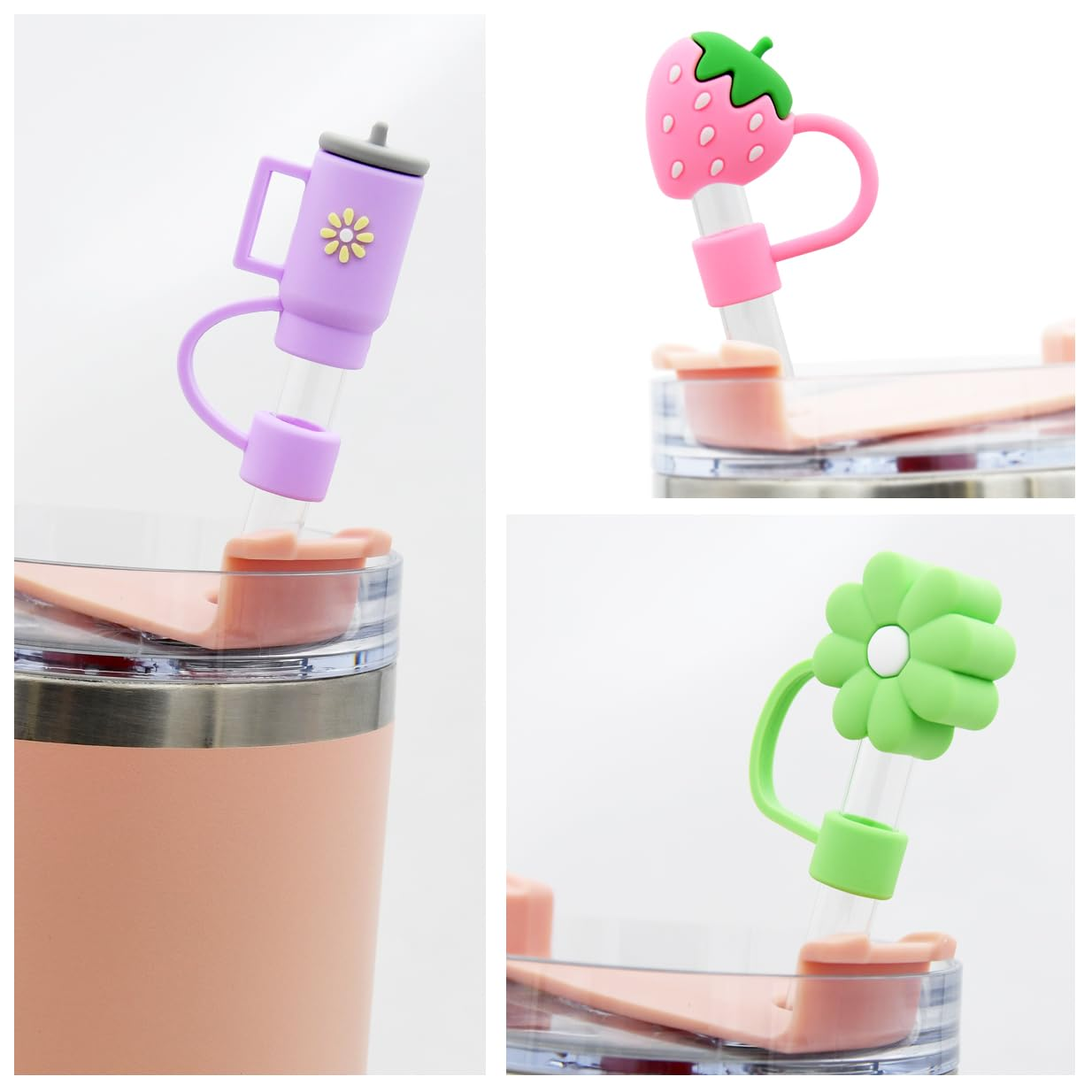 Dust-Proof Straw Toppers Compatible with Stanley 30oz/40oz Tumbler