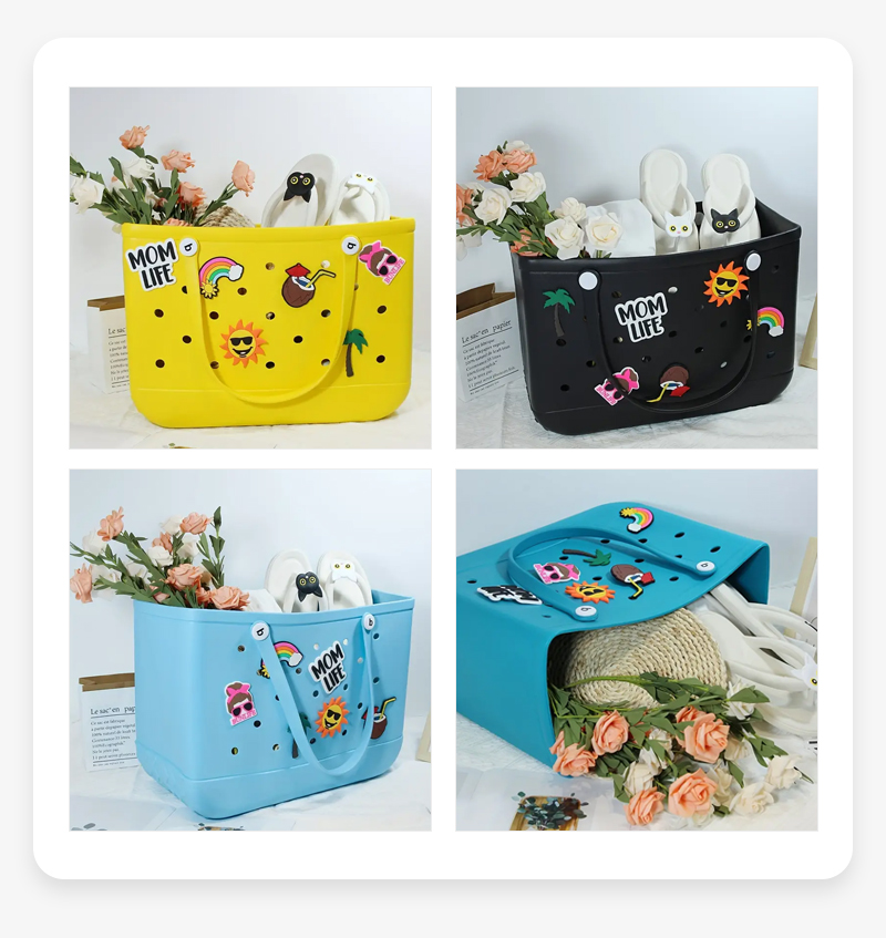 Durable Waterproof EVA Beach Tote Bag for Women - Real Shots