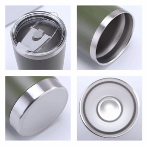 20oz Powder Coated Colorful Stainless Steel Double Wall Tumbler with Lid