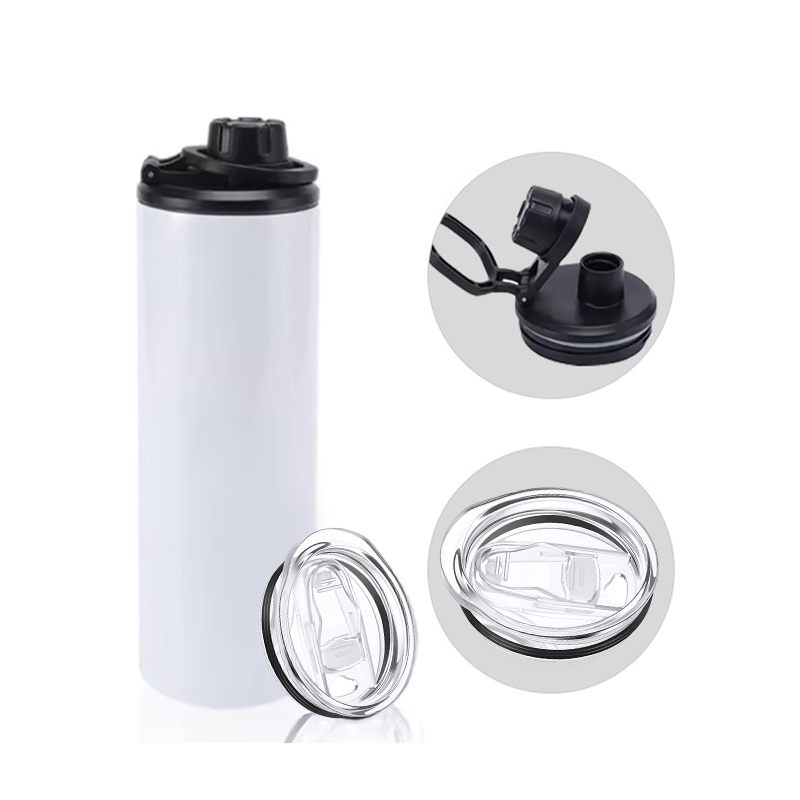 20oz Sublimation Stainless Steel Tumbler with Round Portable & Slide Lids