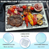Textured Tempered Sublimation Glass Cutting Board for Kitchen Textured Tempered Sublimation Glass Cutting Board for Kitchen