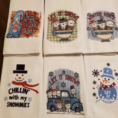 Craft Sublimation Blank Waffle Weave Towel for Heat Press 50pcs photo review