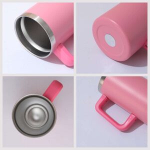 20oz Powder Coated Colored Coffee Mug with Handle - Details