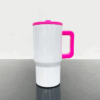 20oz Sublimation Blank Travel Mug with Colored Handle & Flip Straw – Red Rose 20oz Sublimation Blank Travel Mug with Colored Handle & Flip Straw - Red Rose