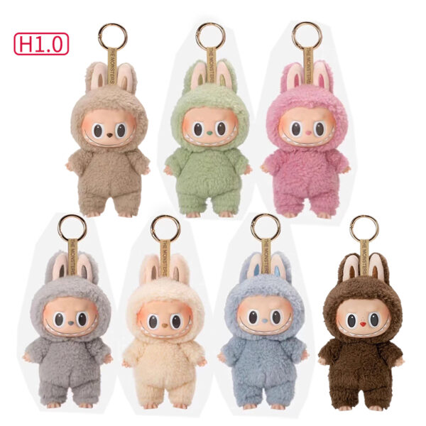 H1.0 POP MART Labubu The Monsters Plush Doll Hot Figure Toy Keychains