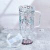 40oz Pre-Drilled Double Wall Plastic Snow Globe Cups with Handle 40oz Pre-Drilled Double Wall Plastic Snow Globe Cups with Handle