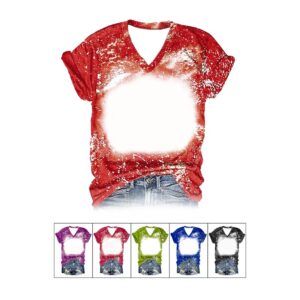 Style B V-Neck Sublimation Blank Shirts for Women 50pcs