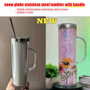 20oz Sublimation Snow Globe Tumblers with Handle – Real Shots 20oz Sublimation Snow Globe Tumblers with Handle - Real Shots