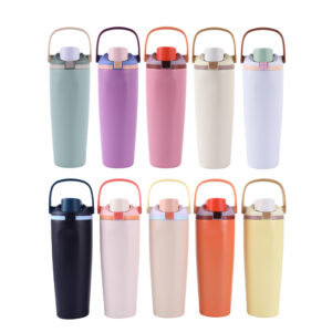 30oz Owala Sip Powder Coated Water Bottle with Handle and Lock Lid