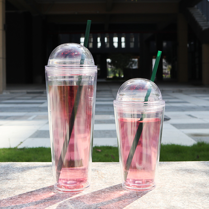 16oz 24oz Acrylic Tumbler with Dome Lid 20pcs