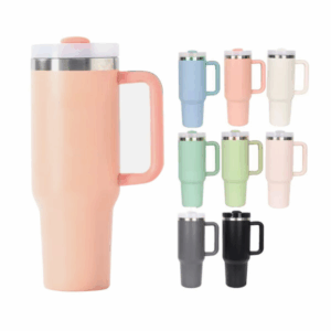 H2.0 40oz Powder Coated Travel Mug Car Cup Mixed Colors h2-0-40oz-powder-coated-travel-mug-car-cup-mixed-colors