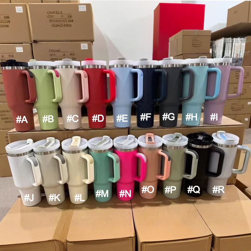 h2-0-40oz-powder-coated-travel-mug-car-cup-mixed-colors-display