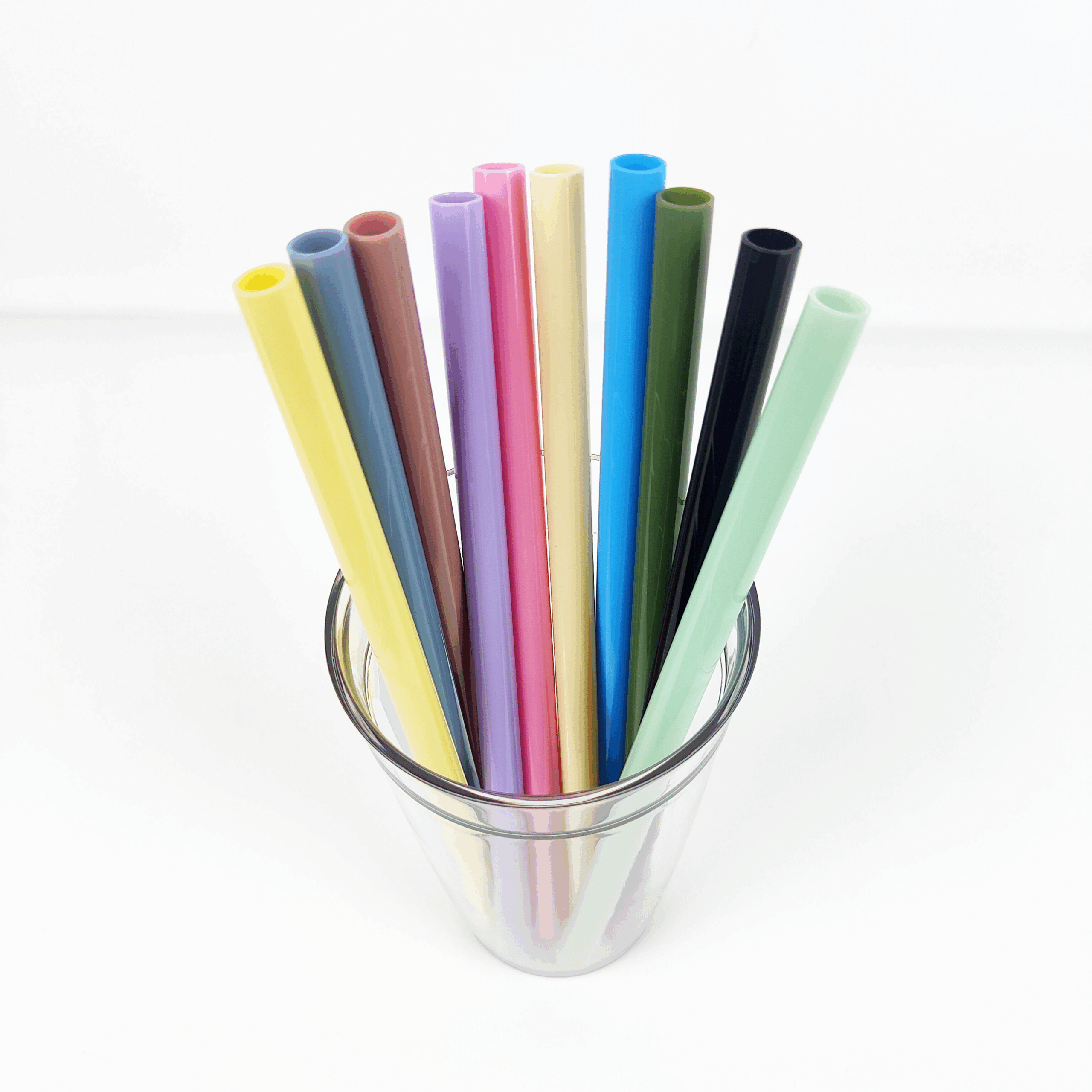 colorful-straws-of-16oz-acrylic-plastic-coffee-cup-single-layer-straw-cup