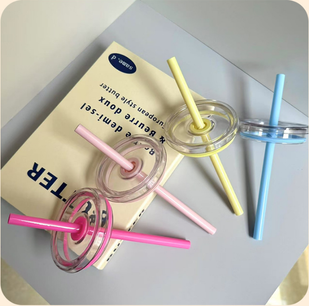 lids-of-16oz-acrylic-plastic-coffee-cup-single-layer-straw-cup