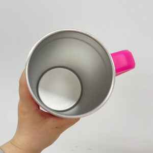 details-of-pink-candy-colored-sublimation-blank-20oz-coffee-mug-with-plastic-handle