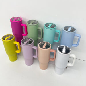 display-of-40oz-macaron-colored-blank-sublimation-flip-straw-tumblers