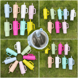 display-3-of-40oz-macaron-colored-blank-sublimation-flip-straw-tumblers