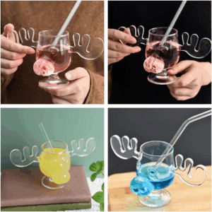 24pcs Christmas Vacation Moose Mug 8oz Glass Cup 270ml 24pcs Christmas Vacation Moose Mug 8oz Glass Cup 270ml